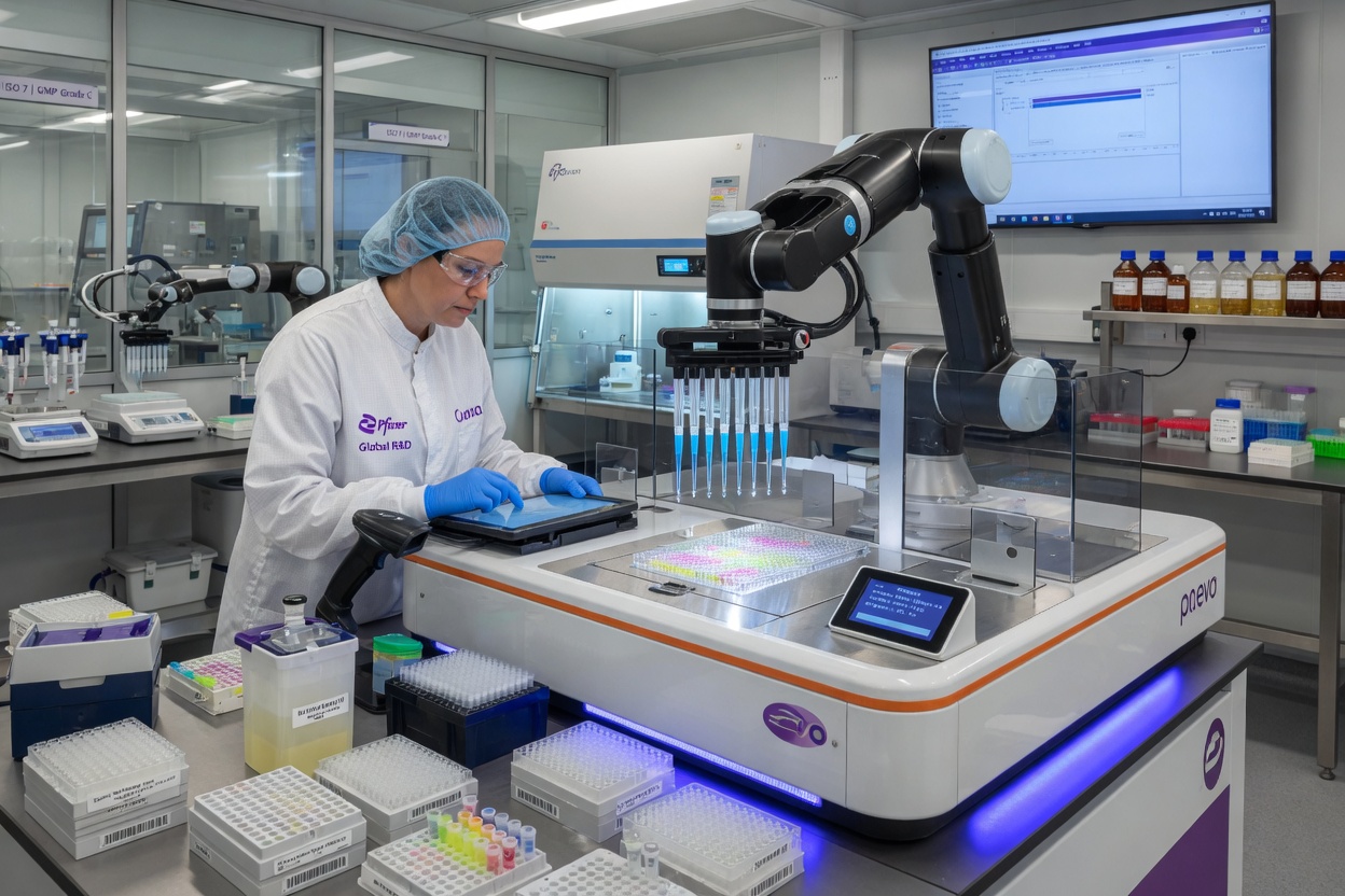 Robotic liquid handling workstation